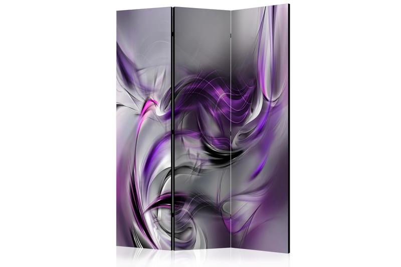 Rumdeler - Purple Swirls II 135x172 - Artgeist sp. z o. o. - Foldeskærm - Rumdelere