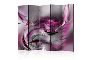 Rumdeler - Pink Swirls II II 225x172 - Artgeist sp. z o. o. - Boligtilbehør - Rumdelere - Foldeskærm