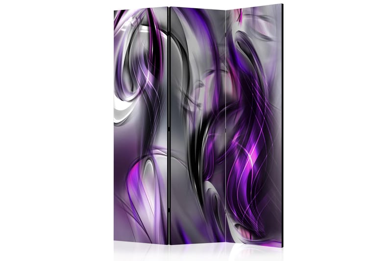 Rumdeler Purple Swirls 135x172 - Artgeist sp. z o. o. - Foldeskærm - Rumdelere