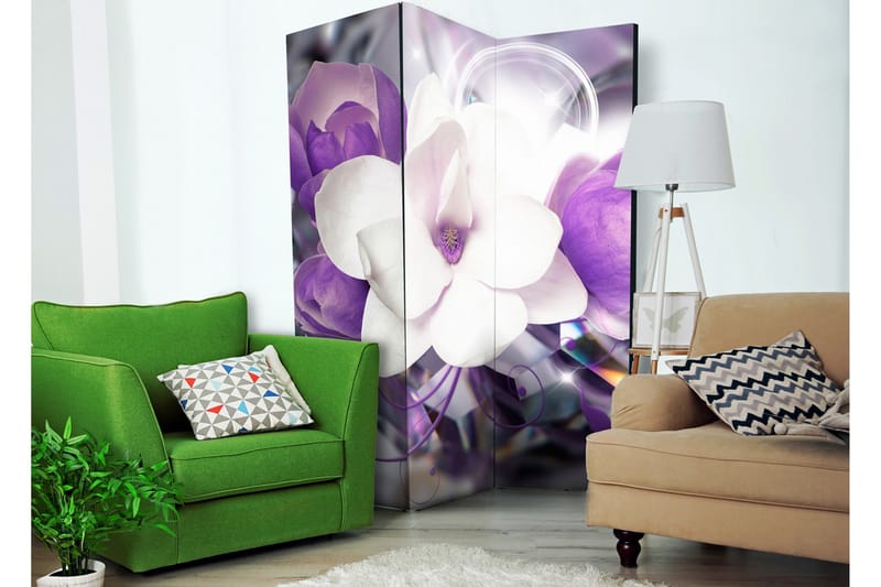 Rumdeler Purple Empress 135x172 - Artgeist sp. z o. o. - Boligtilbehør - Rumdelere - Foldeskærm