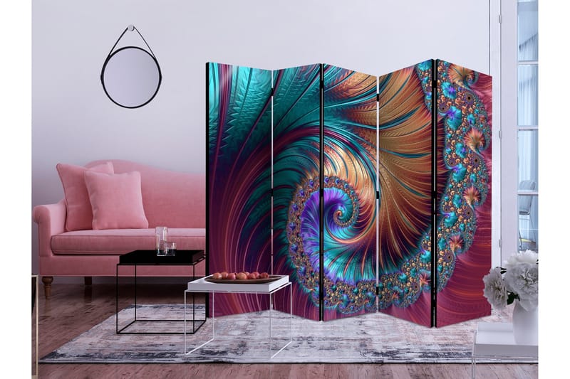 Rumdeler Peacock Tail 225x172 - Artgeist sp. z o. o. - Boligtilbehør - Rumdelere - Foldeskærm