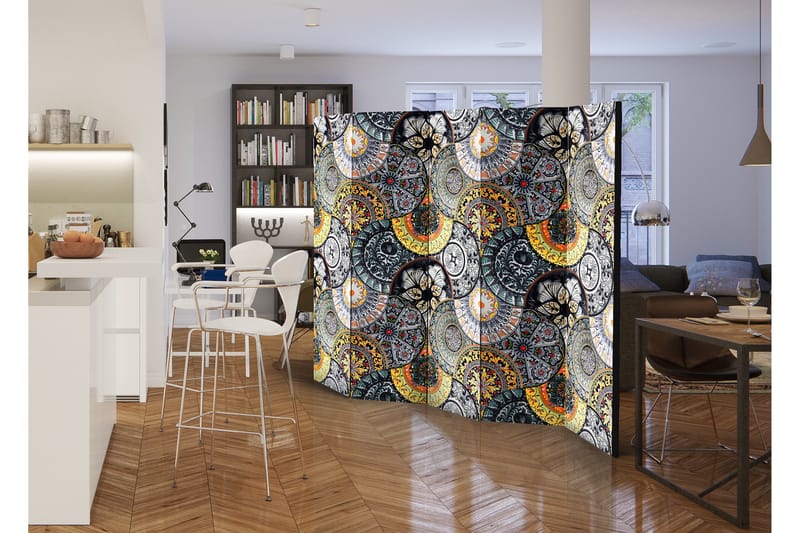 Rumdeler Painted Exoticism 225x172 - Artgeist sp. z o. o. - Boligtilbehør - Rumdelere - Foldeskærm