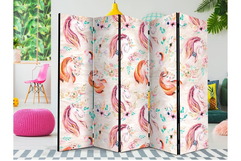 Rumdeler Pastel Unicorns II 225x172 cm, Artgeist sp. z o. o.