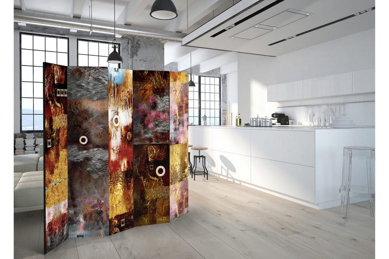 Rumdeler Painted Abstraction 225x172 - Artgeist sp. z o. o. - Boligtilbehør - Rumdelere - Foldeskærm