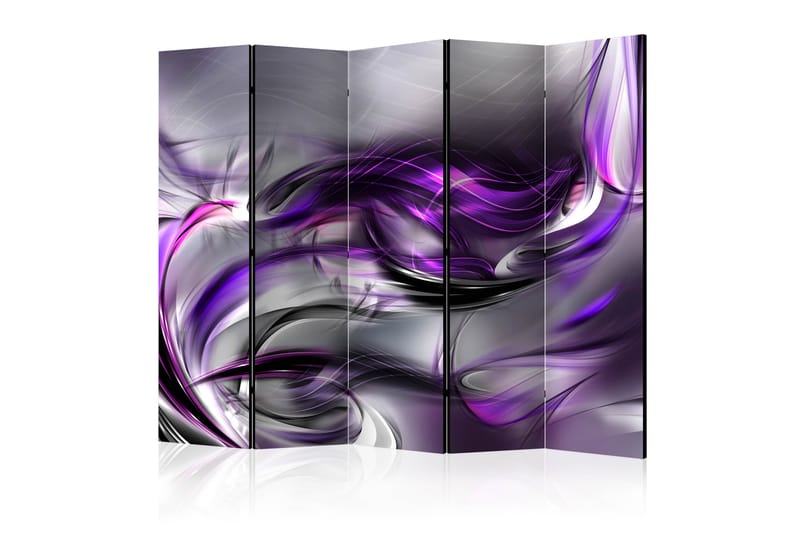 Rumdeler Purple Swirls 225x172 - Artgeist sp. z o. o. - Boligtilbehør - Rumdelere - Foldeskærm