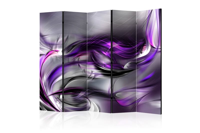 Rumdeler Purple Swirls 225x172 - Artgeist sp. z o. o. - Foldeskærm - Rumdelere