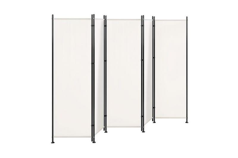 Skærmvæg 5 paneler 270 x 170 cm Hvid - Hvid - Boligtilbehør - Rumdelere - Skærmvæg