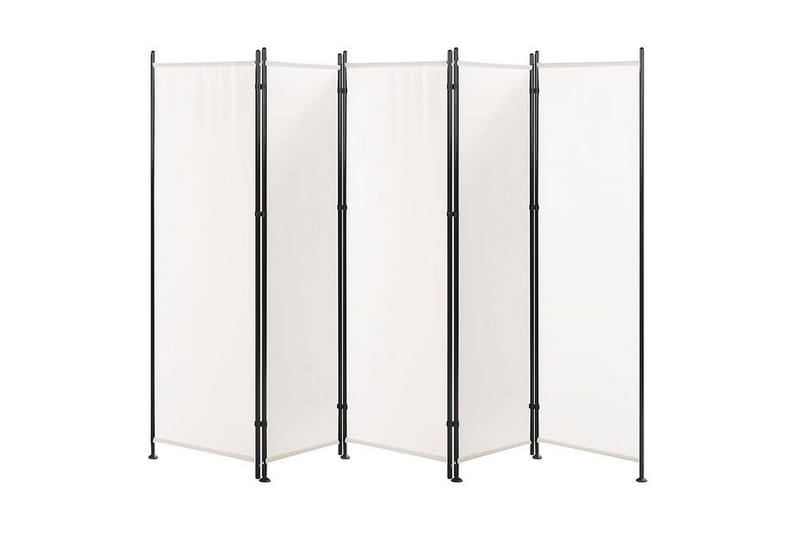 Skærmvæg 5 paneler 270 x 170 cm Hvid - Hvid - Boligtilbehør - Rumdelere - Skærmvæg