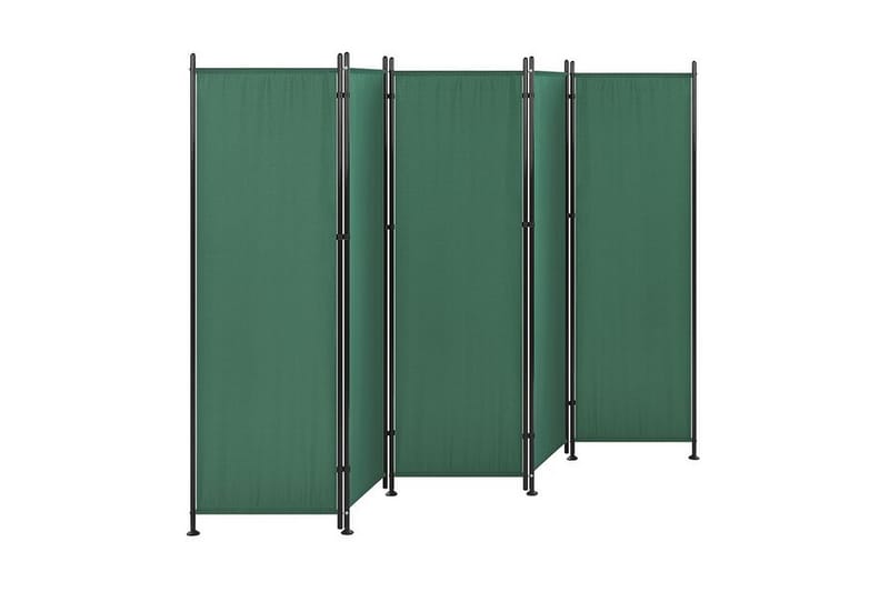 Skærmvæg 5 paneler 270 x 170 cm Grøn NARNI - Grøn - Boligtilbehør - Rumdelere - Skærmvæg