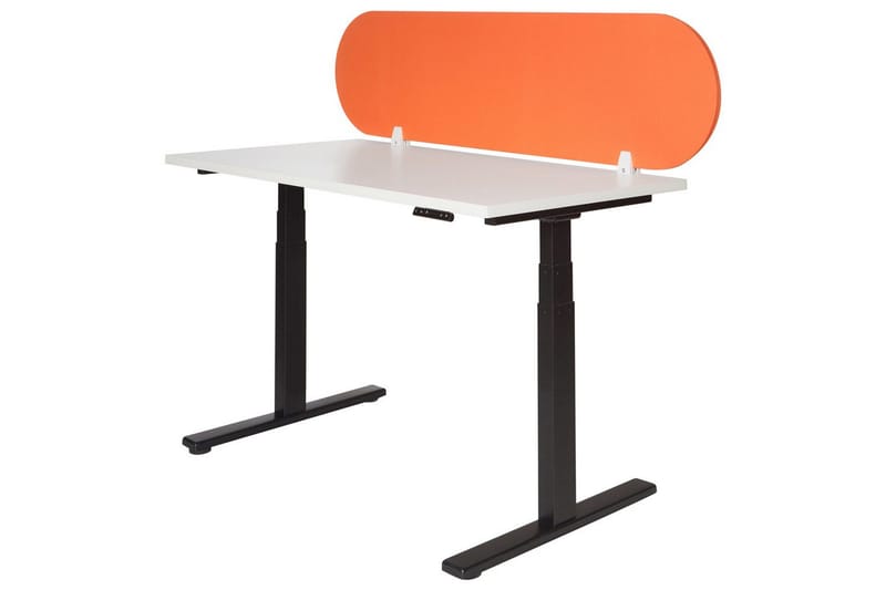 Skiljevägg för skrivbord Beliani Sparky Orange, 160x1x40 cm Orange - Boligtilbehør - Rumdelere - Skærmvæg