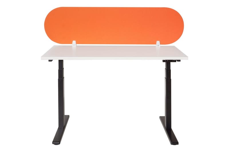 Skiljevägg för skrivbord Beliani Sparky Orange, 160x1x40 cm Orange - Boligtilbehør - Rumdelere - Skærmvæg