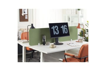 Skiljevägg för skrivbord Beliani Wally Beige, 130x2x40 cm Green 180x2x40 cm - Boligtilbehør - Rumdelere - Skærmvæg