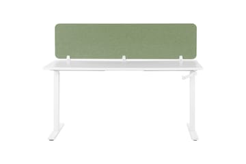 Skiljevägg för skrivbord Beliani Wally Beige, 130x2x40 cm Green 180x2x40 cm - Boligtilbehør - Rumdelere - Skærmvæg