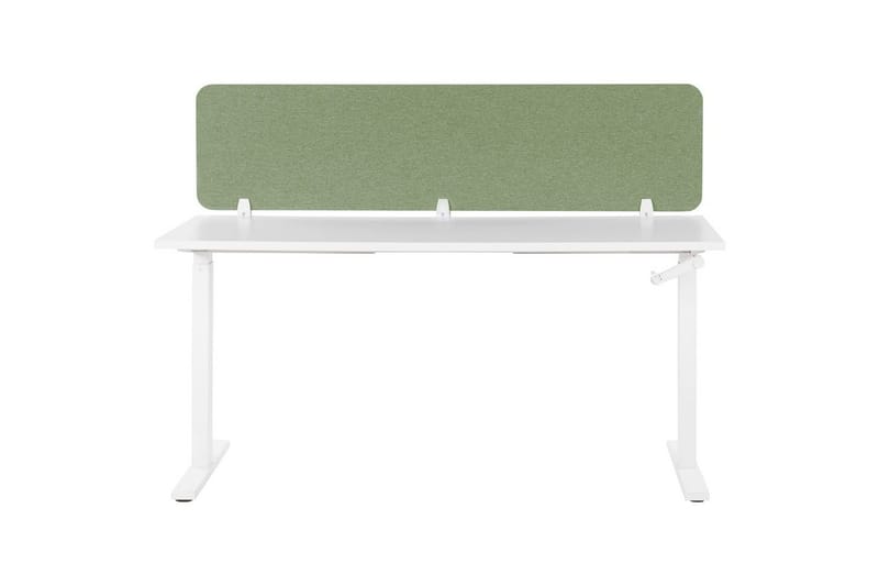 Skiljevägg för skrivbord Beliani Wally Beige, 130x2x40 cm Green 180x2x40 cm - Boligtilbehør - Rumdelere - Skærmvæg