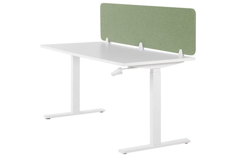 Skiljevägg för skrivbord Beliani Wally Beige, 130x2x40 cm Green 180x2x40 cm - Boligtilbehør - Rumdelere - Skærmvæg