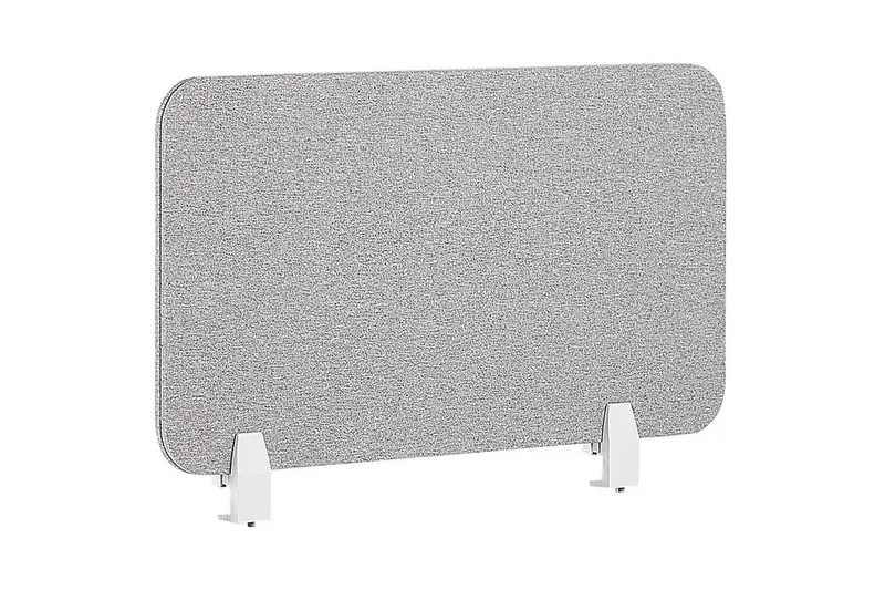 Skiljevägg för skrivbord Beliani Wally Beige, 130x2x40 cm Light grey 72x2x40 cm, undefined