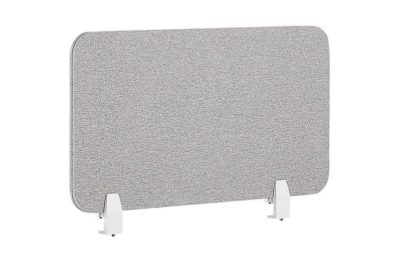 Skiljevägg för skrivbord Beliani Wally Beige, 130x2x40 cm Light grey 80x2x40 cm - Boligtilbehør - Rumdelere - Skærmvæg