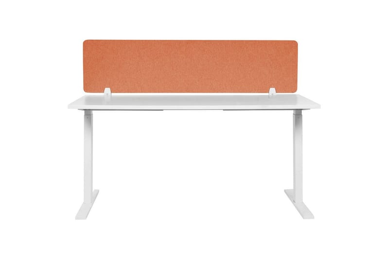 Skiljevägg för skrivbord Beliani Wally Beige, 130x2x40 cm Red 130x2x40 cm - Boligtilbehør - Rumdelere - Skærmvæg