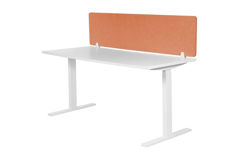 Skiljevägg för skrivbord Beliani Wally Beige, 130x2x40 cm Red 130x2x40 cm - Boligtilbehør - Rumdelere - Skærmvæg