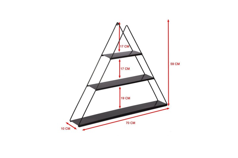 Teric Vikvägg 60 cm - Sort - Boligtilbehør - Rumdelere - Foldeskærm