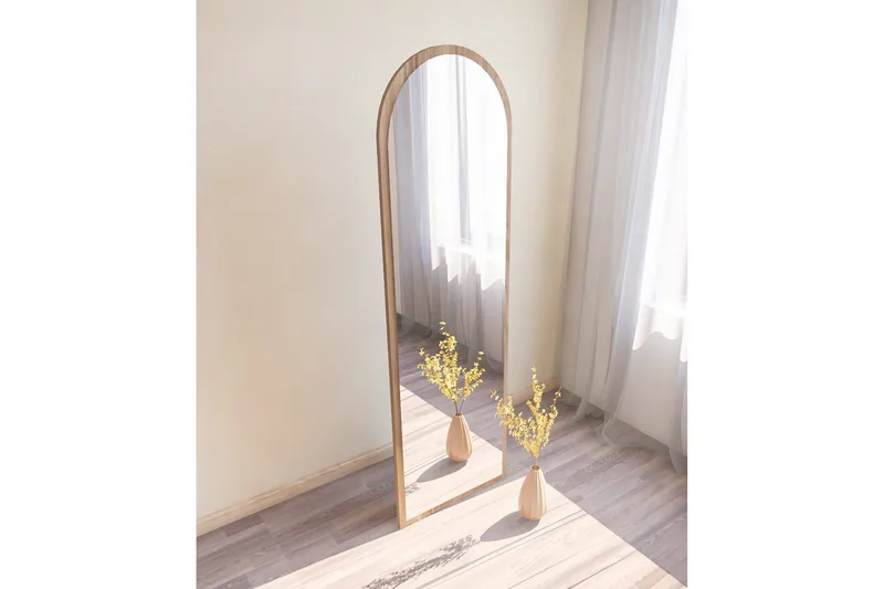 Rusele Spejl 50 cm Rektangulær - Valnød - Boligtilbehør - Spejle - Vægspejl