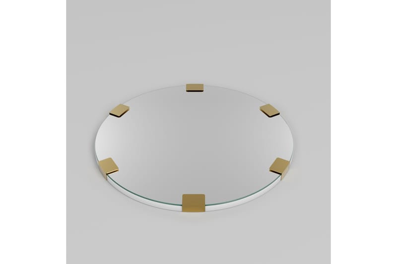 Porp Spejl 60 cm Rund - Guld - Boligtilbehør - Spejle - Vægspejl