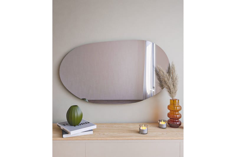 Lopi Spejl 52 cm Asymmetrisk - Sort - Boligtilbehør - Spejle - Vægspejl