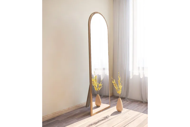 Rusele Spejl 50 cm Rektangulær - Valnød - Boligtilbehør - Spejle - Vægspejl