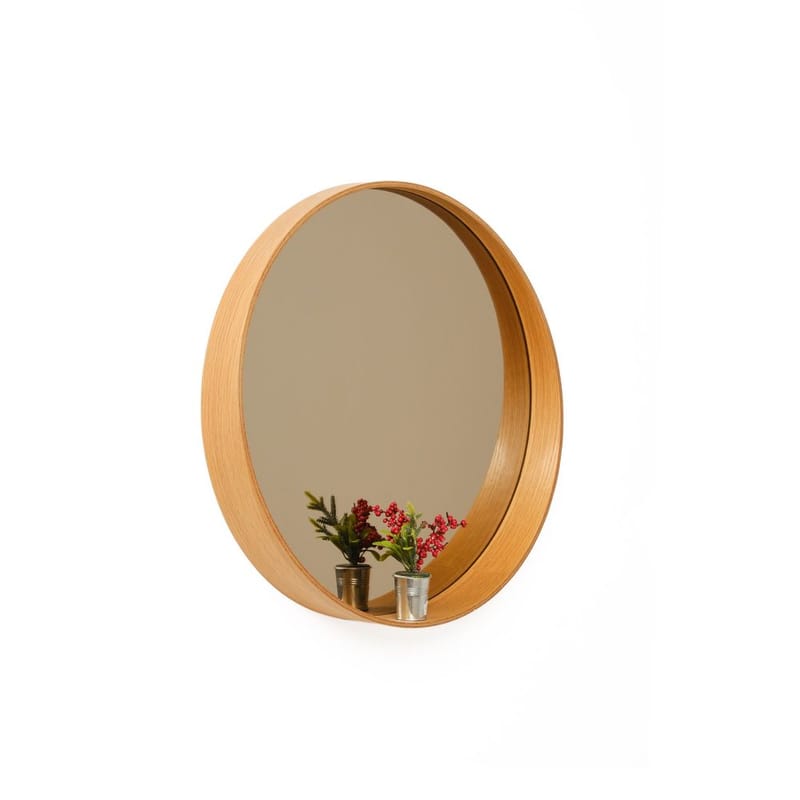 Aldrosin væghængt spejl Rund 60 cm - Hvid - Boligtilbehør - Spejle - Vægspejl