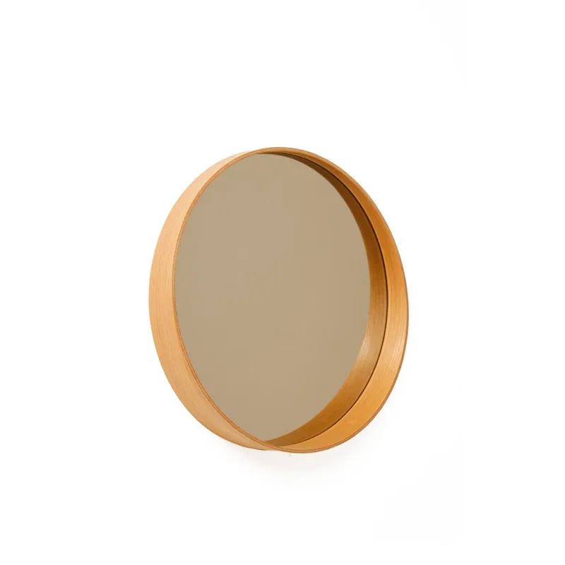 Aldrosin væghængt spejl Rund 60 cm, Hvid