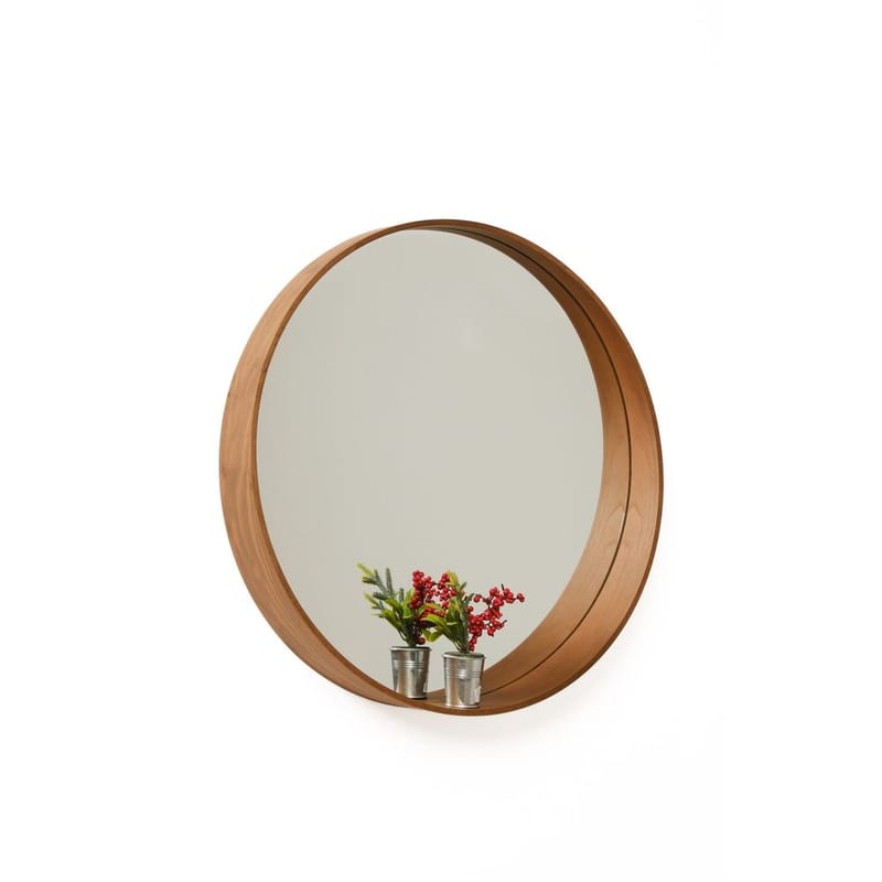 Aldrosin væghængt spejl Rund 80 cm - Hvid - Boligtilbehør - Spejle - Vægspejl