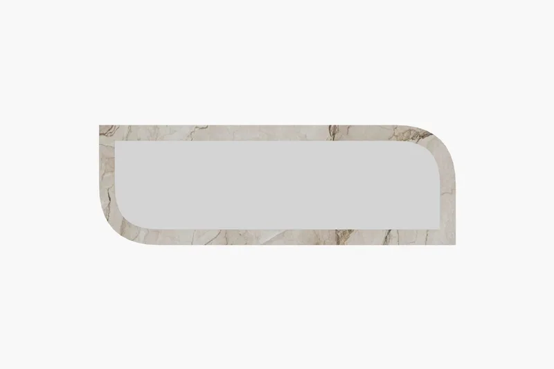 Ayana Væghængt Spejl 40 cm, Beige