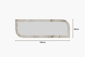 Ayana Væghængt Spejl 40 cm - Beige - Boligtilbehør - Spejle - Vægspejl