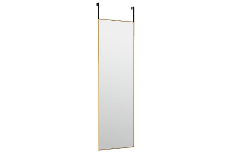 beBasic dørspejl 30x100 cm glas og aluminium guldfarvet - Guld - Boligtilbehør - Spejle - Vægspejl