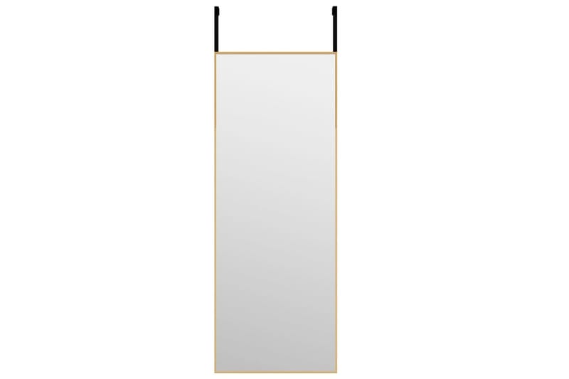 beBasic dørspejl 30x80 cm glas og aluminium guldfarvet - Guld - Boligtilbehør - Spejle - Vægspejl
