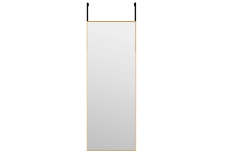 beBasic dørspejl 30x80 cm glas og aluminium guldfarvet - Guld - Vægspejl - Entréspejl