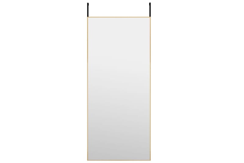 beBasic dørspejl 40x100 cm glas og aluminium guldfarvet - Guld - Boligtilbehør - Spejle - Vægspejl
