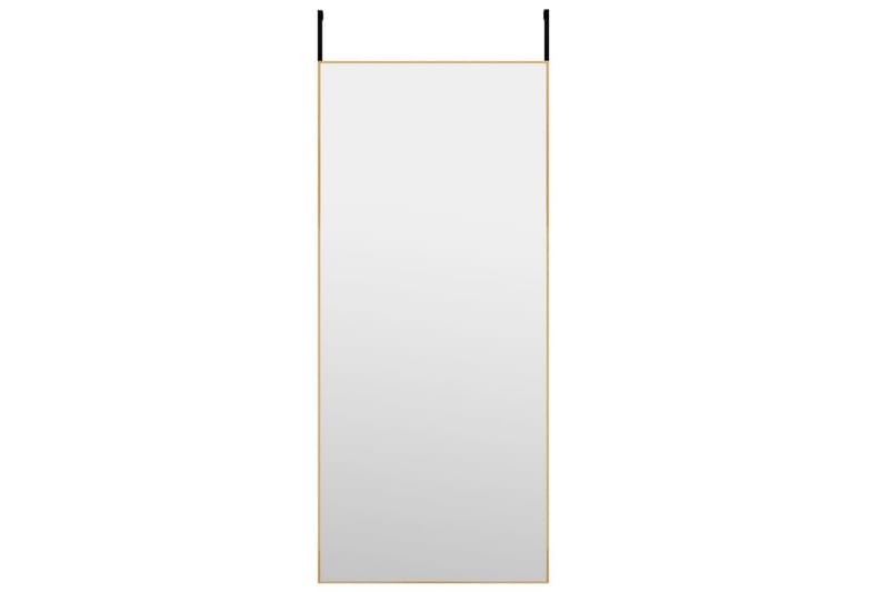 beBasic dørspejl 40x100 cm glas og aluminium guldfarvet - Guld - Vægspejl - Entréspejl