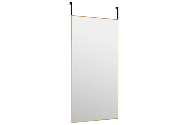 beBasic dørspejl 40x80 cm glas og aluminium guldfarvet - Guld - Boligtilbehør - Spejle - Vægspejl