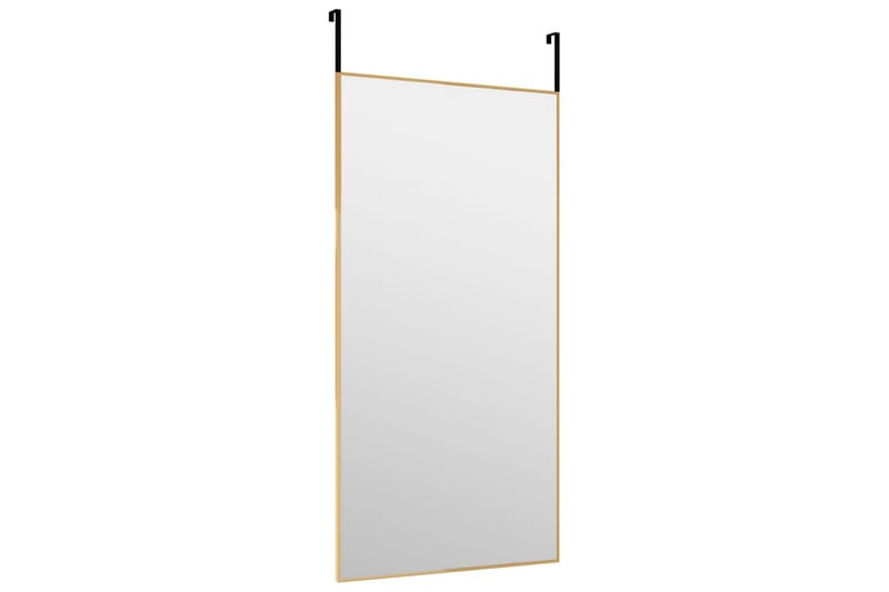 beBasic dørspejl 40x80 cm glas og aluminium guldfarvet - Guld - Vægspejl - Entréspejl