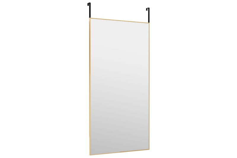 beBasic dørspejl 50x100 cm glas og aluminium guldfarvet - Guld - Vægspejl - Entréspejl