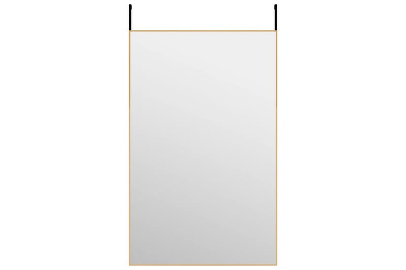 beBasic dørspejl 50x80 cm glas og aluminium guldfarvet - Guld - Vægspejl - Entréspejl