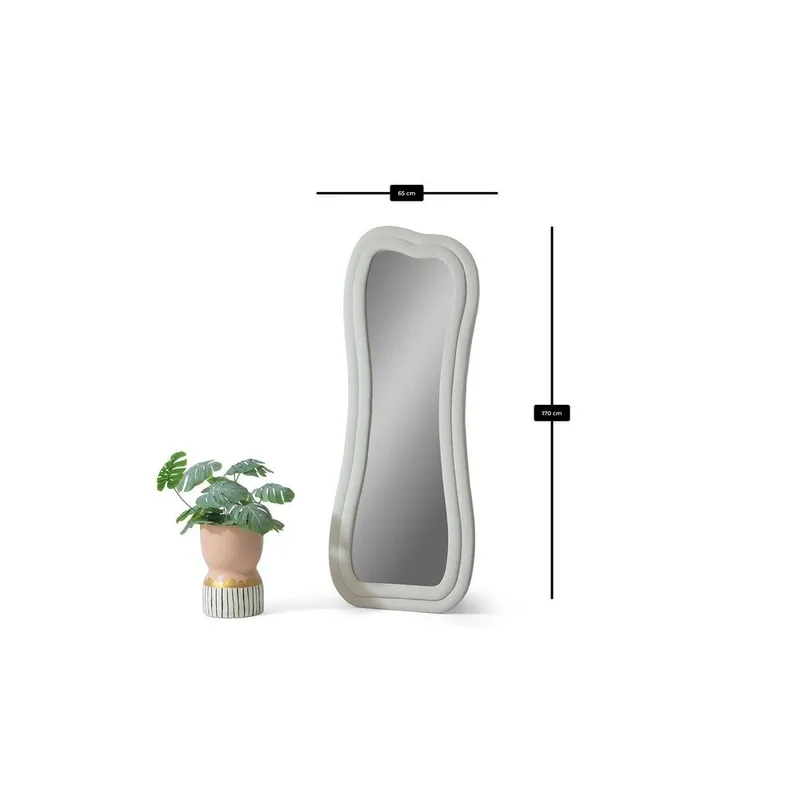 Bordentown Gulvspejl 65 x 170 cm - Cremehvid - Boligtilbehør - Spejle - Helkropsspejl