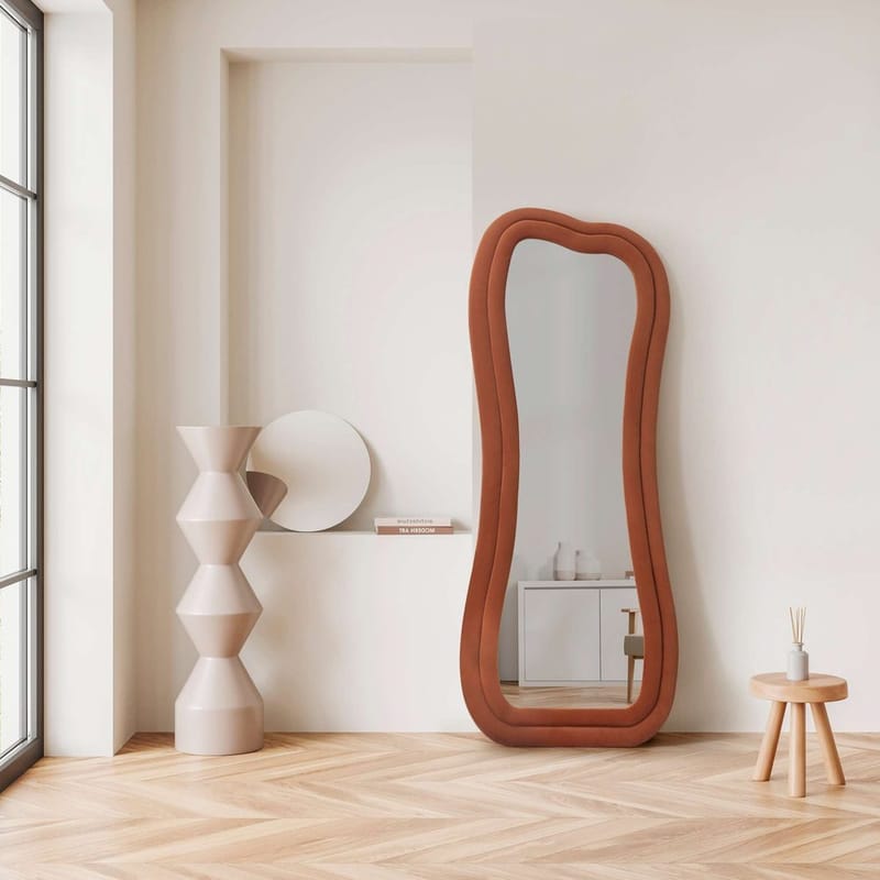 Bordentown Gulvspejl 65 x 170 cm - Rød - Boligtilbehør - Spejle - Helkropsspejl