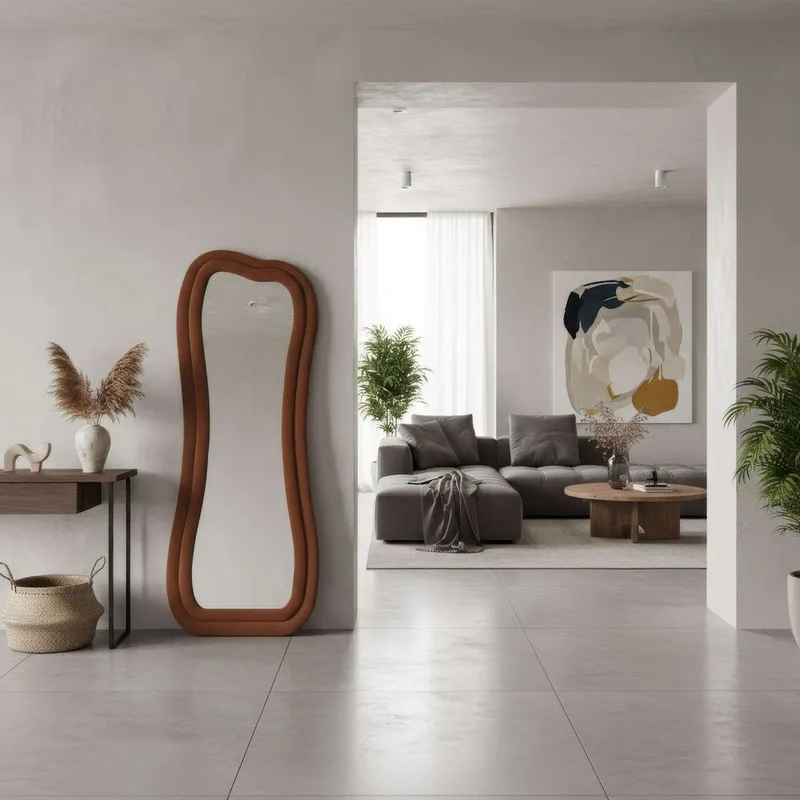 Bordentown Gulvspejl 65 x 170 cm - Rød - Boligtilbehør - Spejle - Helkropsspejl