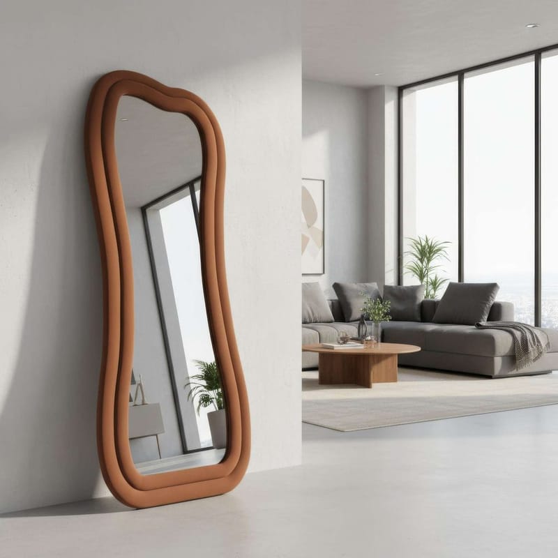 Bordentown Gulvspejl 65 x 170 cm - Rød - Boligtilbehør - Spejle - Helkropsspejl