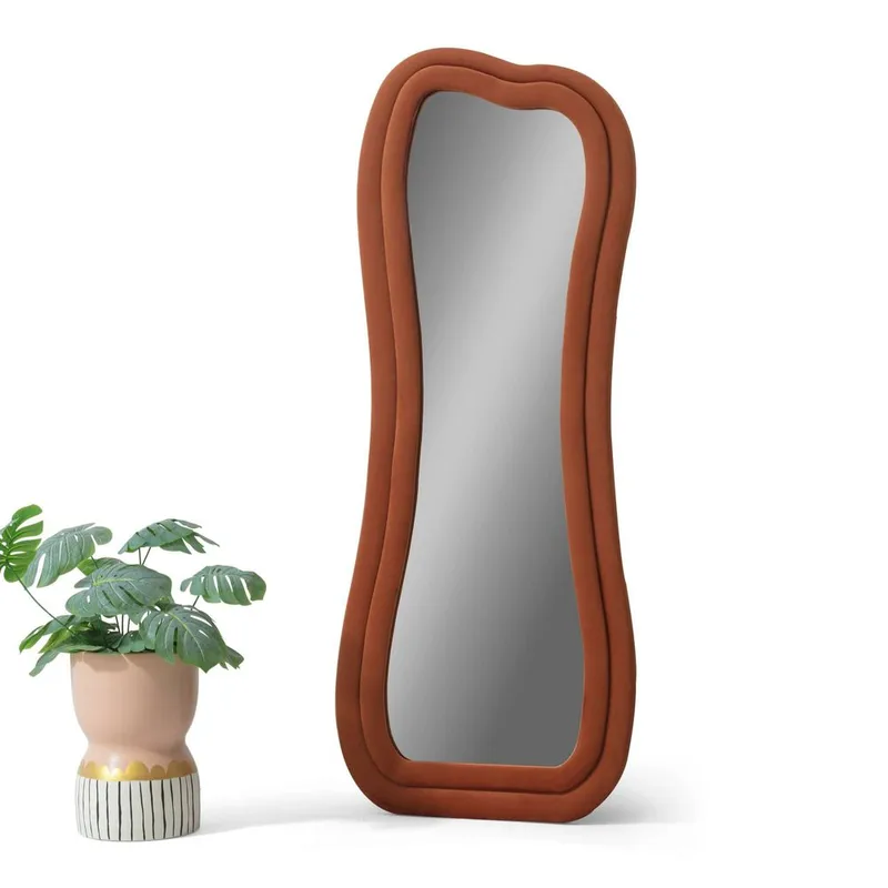 Bordentown Gulvspejl 65 x 170 cm - Rød - Boligtilbehør - Spejle - Helkropsspejl