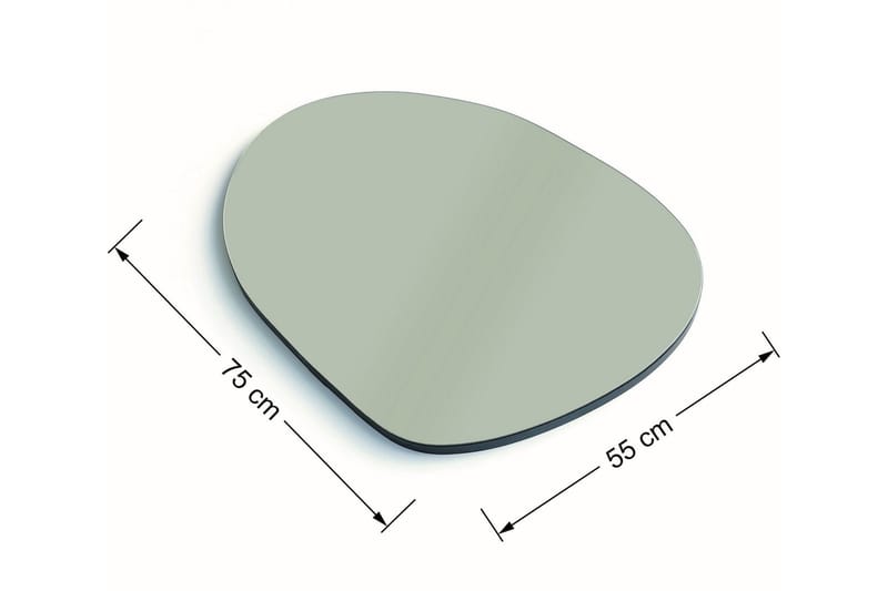 Samtens Bordspejl - Sort - Boligtilbehør - Spejle - Bordspejl