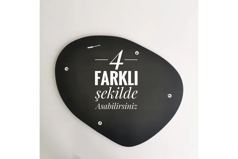 Samtens Bordspejl - Sort - Boligtilbehør - Spejle - Bordspejl