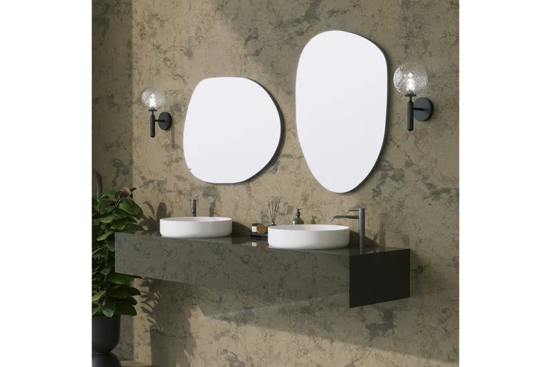 Samtens Bordspejl - Sort - Boligtilbehør - Spejle - Bordspejl